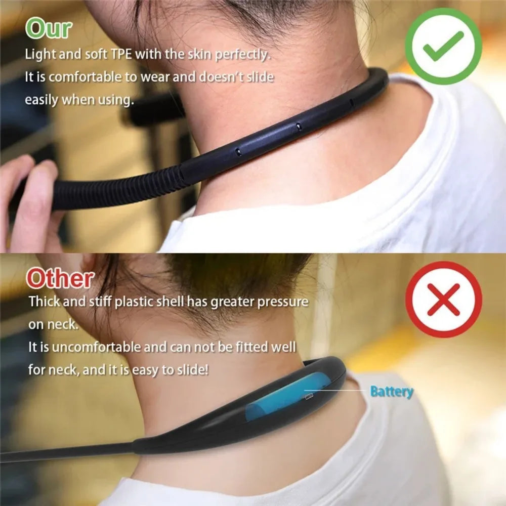 Lampe de Lecture LED Rechargeable pour le Cou – 3 Modes, Rotation 360°