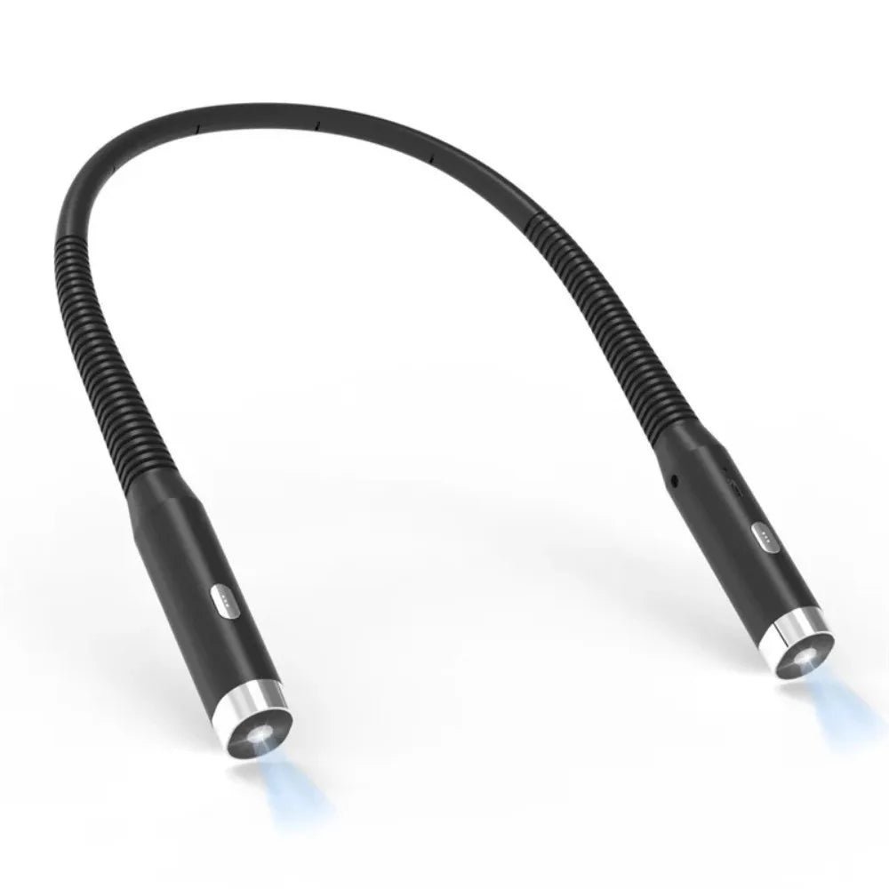 Lampe de Lecture LED Rechargeable pour le Cou – 3 Modes, Rotation 360°