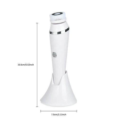 Brosse Sonique Visage 4 en 1 – Nettoyage, Massage & Exfoliation Électrique